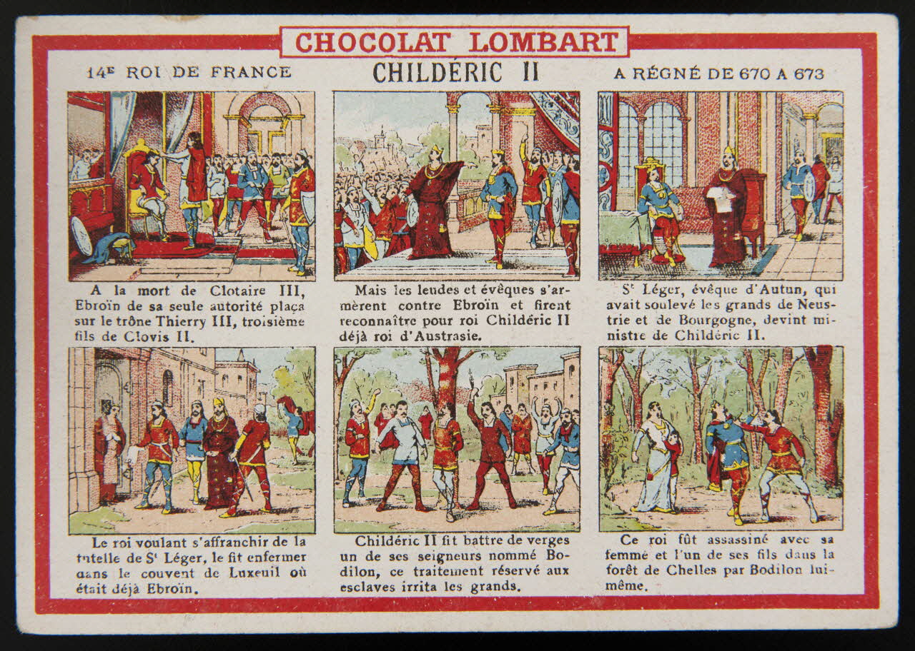 Vallet-Minot et Cie carte réclame chromo Paris 1889 1995.1.2067.12 Photo