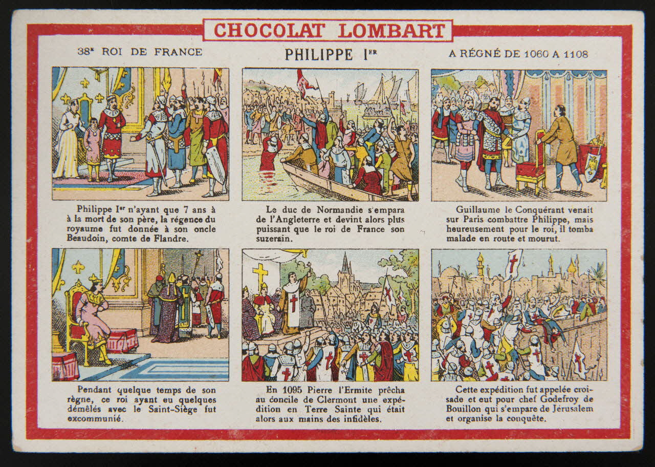 Vallet-Minot et Cie carte réclame chromo Paris 1889 1995.1.2067.38 Photo