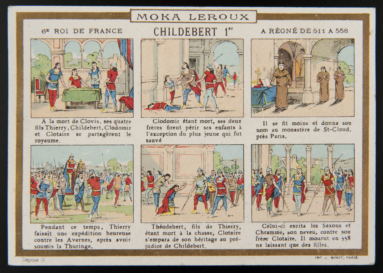 Vallet-Minot et Cie carte réclame chromo Paris 1889 1995.1.2067.4 Photo