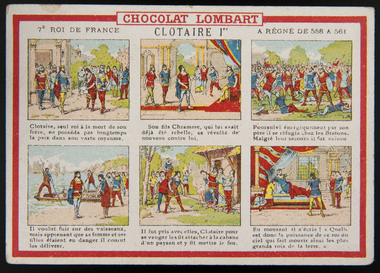 Vallet-Minot et Cie carte réclame chromo Paris 1889 1995.1.2067.5 Photo