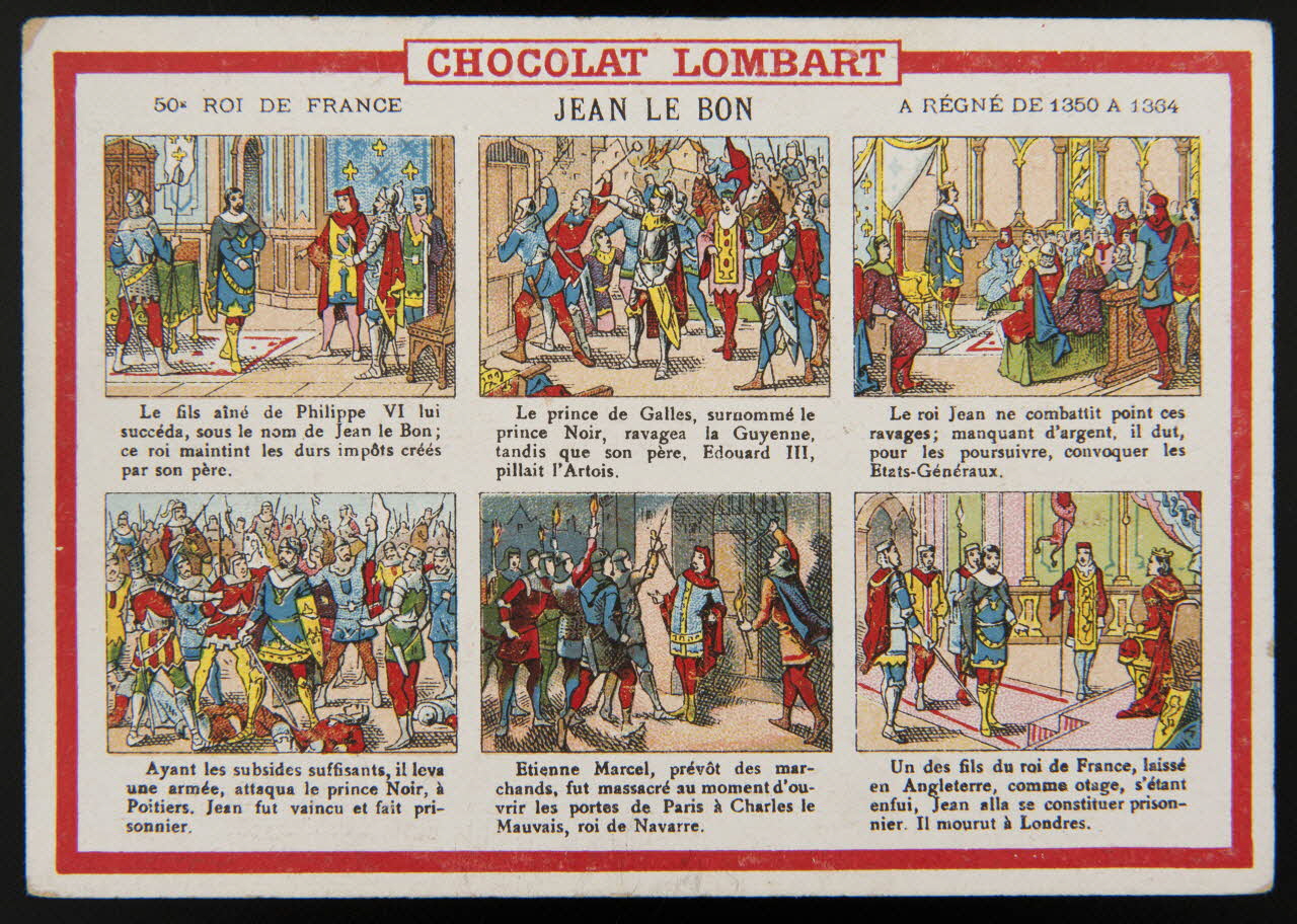 Vallet-Minot et Cie carte réclame chromo Paris 1889 1995.1.2067.50 Photo
