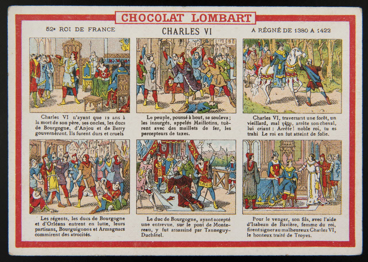 Vallet-Minot et Cie carte réclame chromo Paris 1889 1995.1.2067.52 Photo