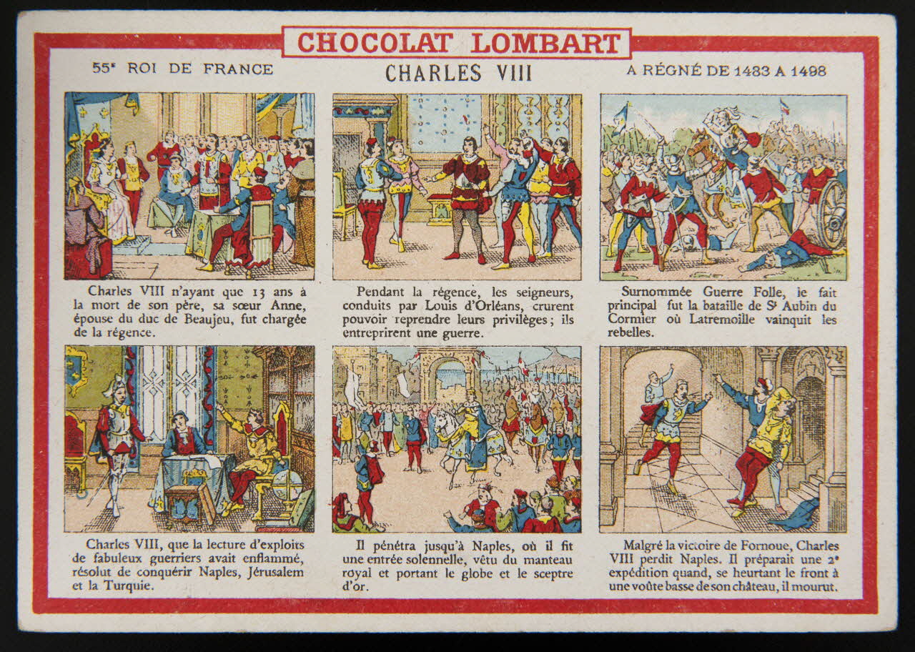 Vallet-Minot et Cie carte réclame chromo Paris 1889 1995.1.2067.56 Photo