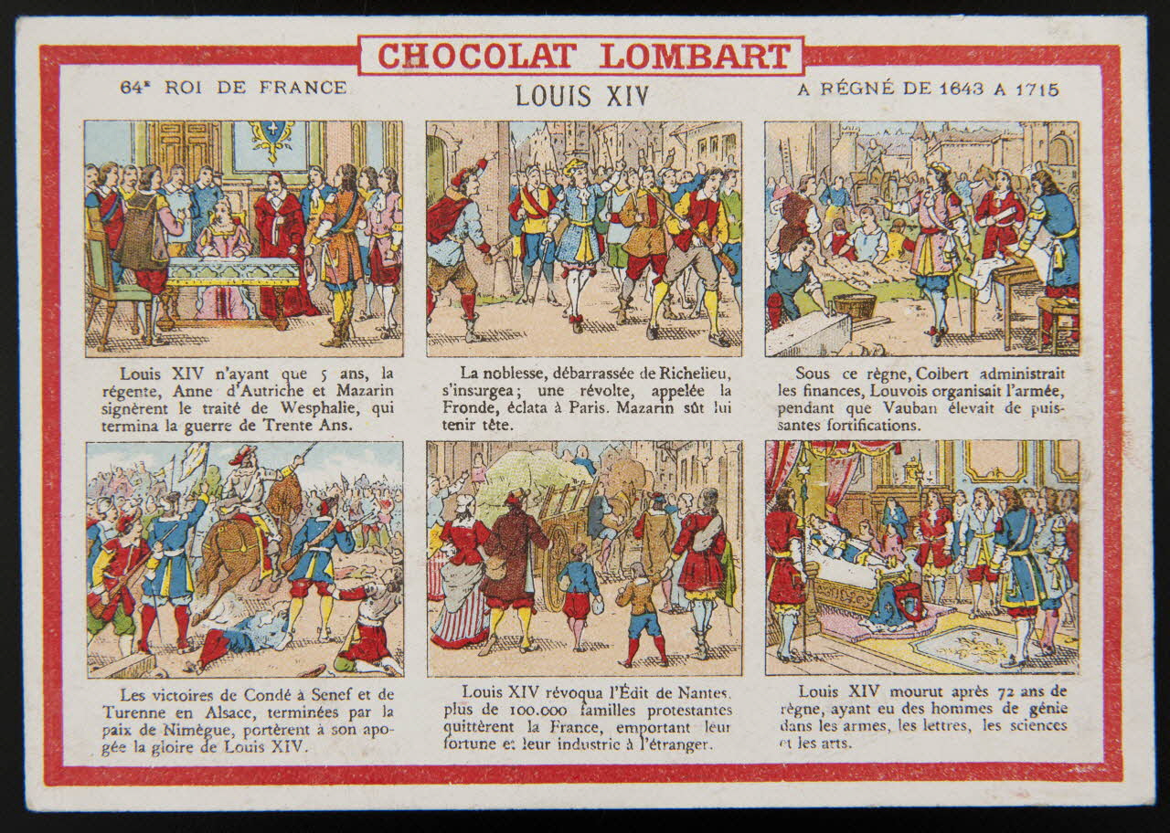 Vallet-Minot et Cie carte réclame chromo Paris 1889 1995.1.2067.67 Photo