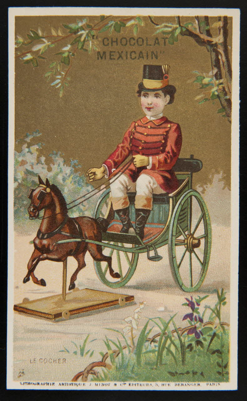 Vallet-Minot et Cie carte réclame chromo Paris 1889 1995.1.2091.2 Photo