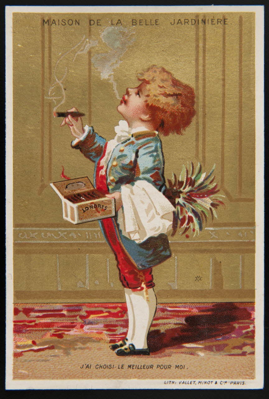 Vallet-Minot et Cie carte réclame chromo Paris 1881-1884 1995.1.2096.2 Photo