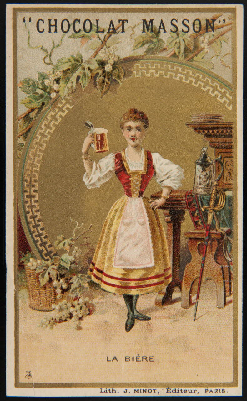 Vallet-Minot et Cie carte réclame chromo Paris 1889 1995.1.2099.1 Photo