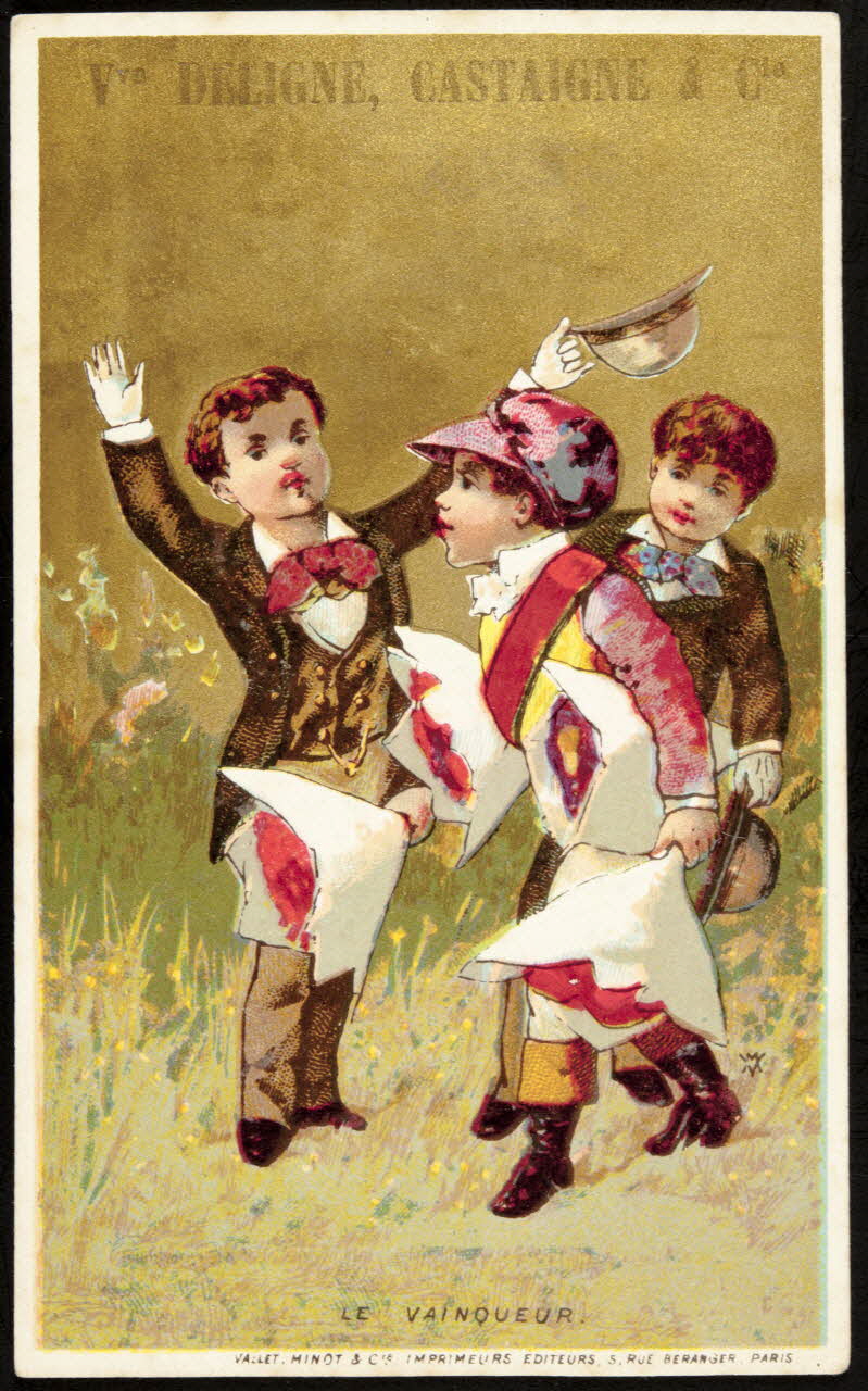 Vallet-Minot et Cie carte réclame chromo Paris 1881-1884 1995.1.2108.4 Photo