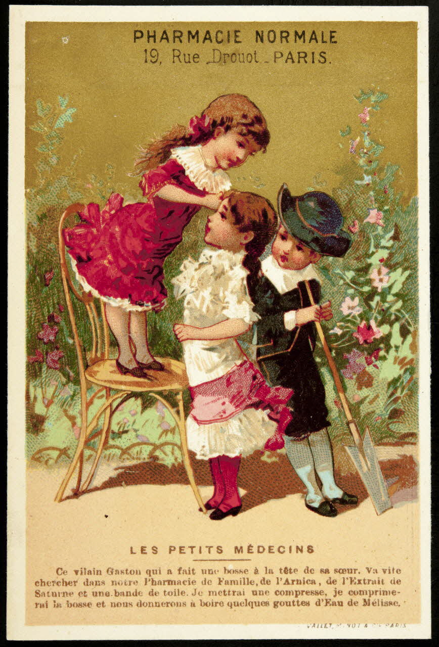 Vallet-Minot et Cie carte réclame chromo Paris 1881-1884 1995.1.2111.1 Photo