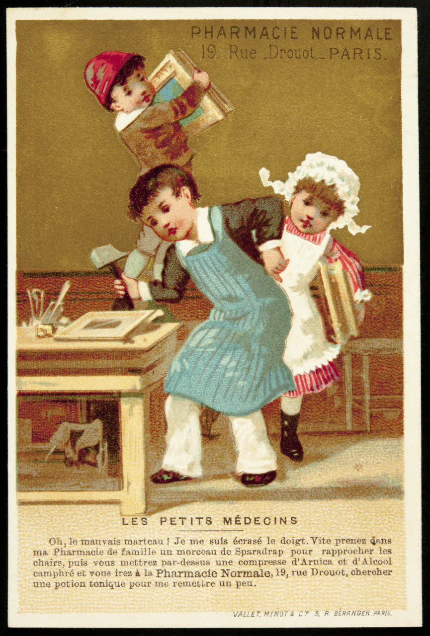 Vallet-Minot et Cie carte réclame chromo Paris 1881-1884 1995.1.2111.11 Photo