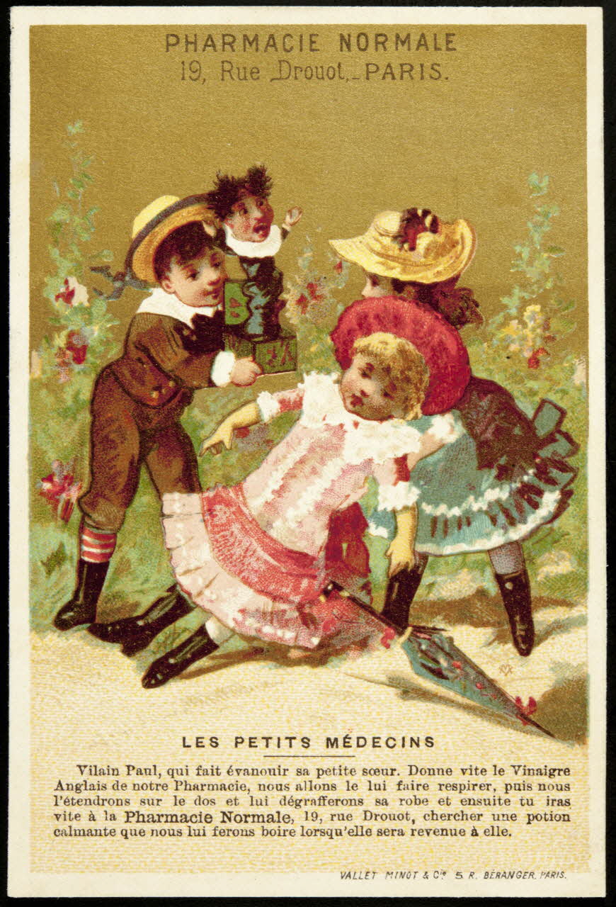 Vallet-Minot et Cie carte réclame chromo Paris 1881-1884 1995.1.2111.16 Photo