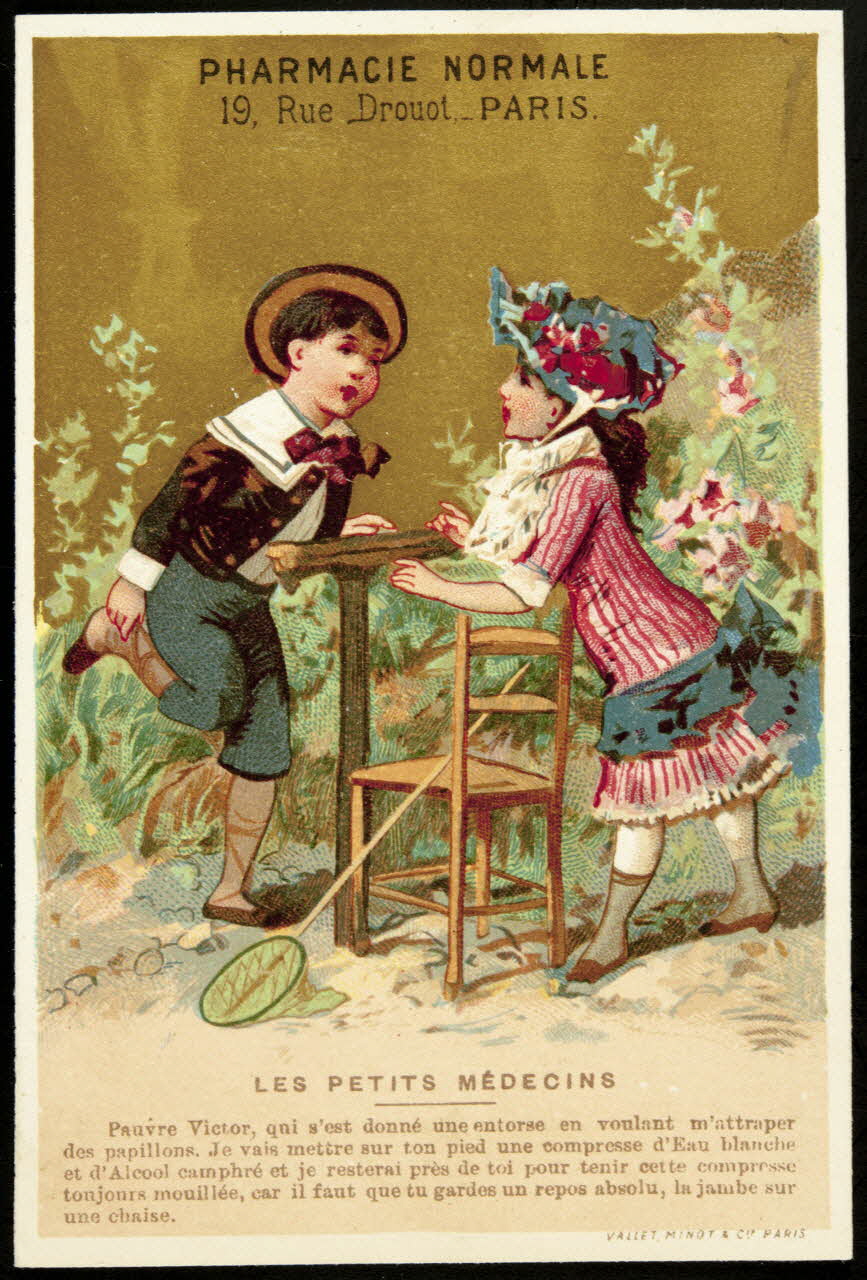 Vallet-Minot et Cie carte réclame chromo Paris 1881-1884 1995.1.2111.3 Photo