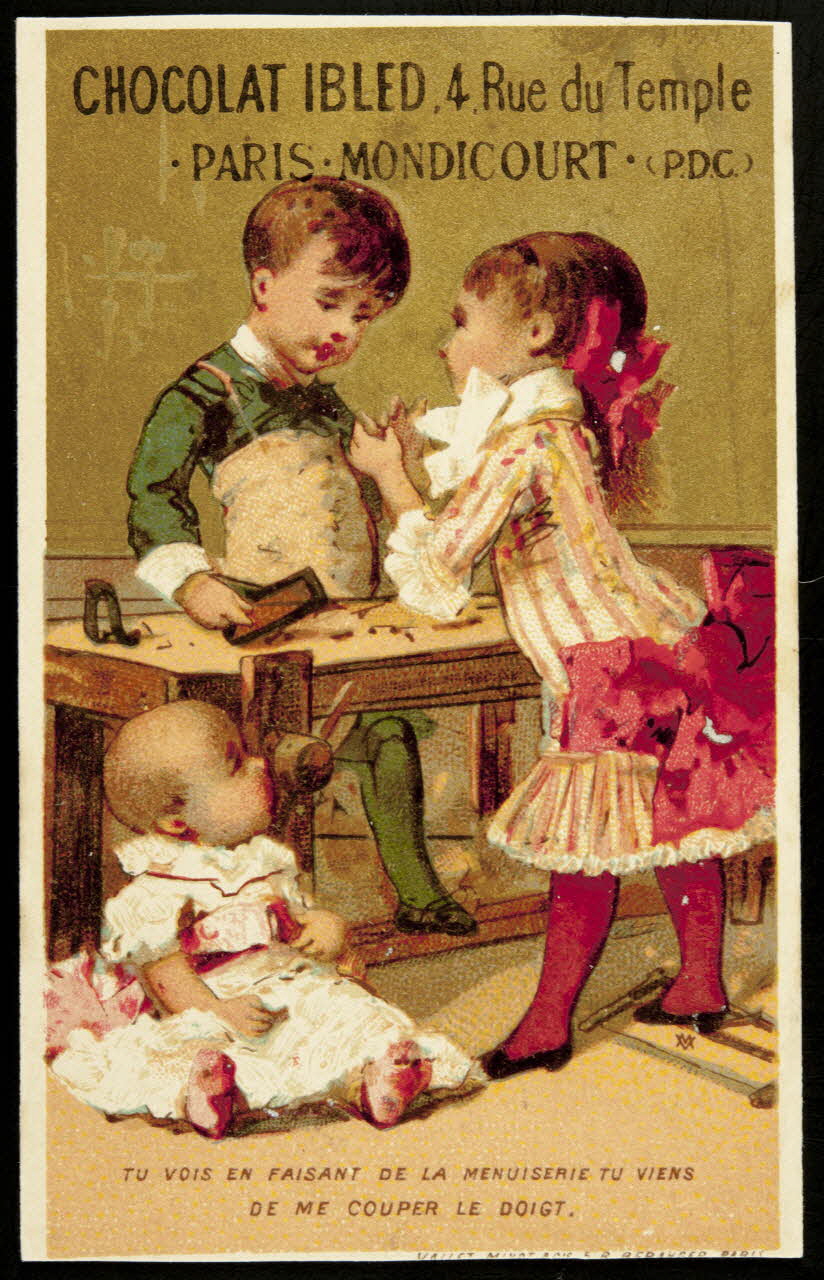 Vallet-Minot et Cie carte réclame chromo Paris 1881-1884 1995.1.2111.8 Photo