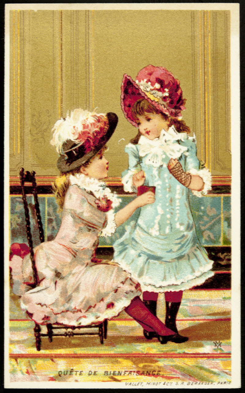 Vallet-Minot et Cie carte réclame chromo Paris 1881-1884 1995.1.2112.5 Photo