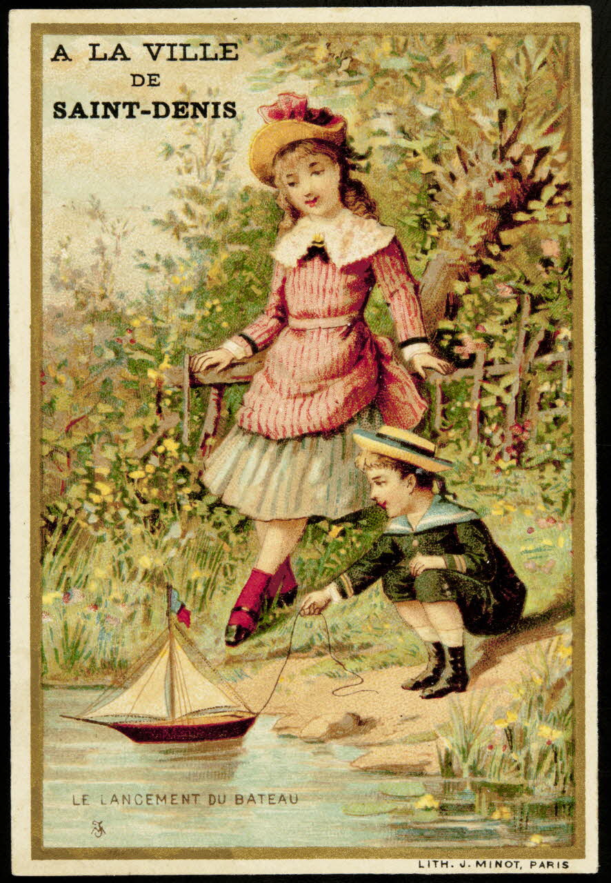 Vallet-Minot et Cie carte réclame chromo Paris 1889 1995.1.2114.2 Photo