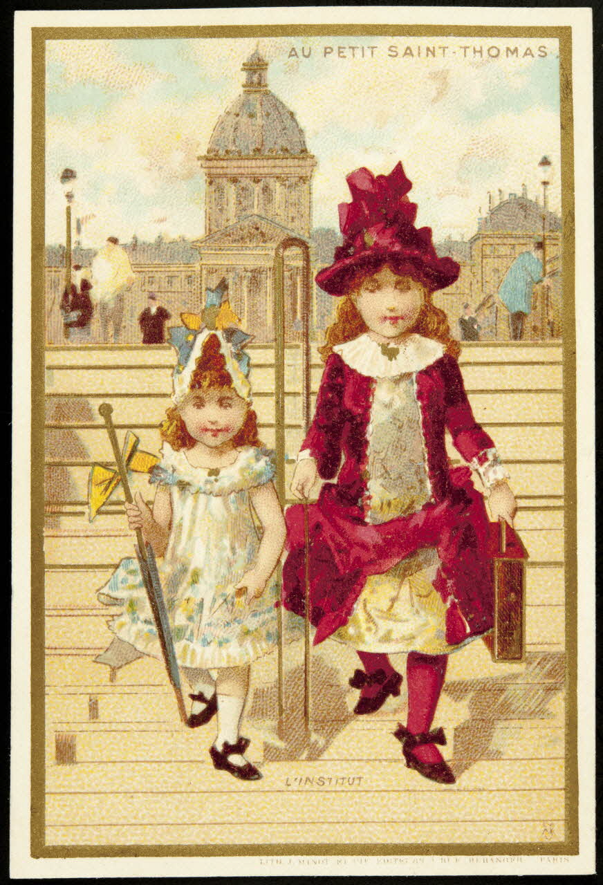 Vallet-Minot et Cie carte réclame chromo Paris 1889 1995.1.2116.1 Photo
