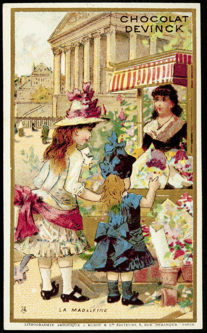 Vallet-Minot et Cie carte réclame chromo Paris 1889 1995.1.2116.2 Photo