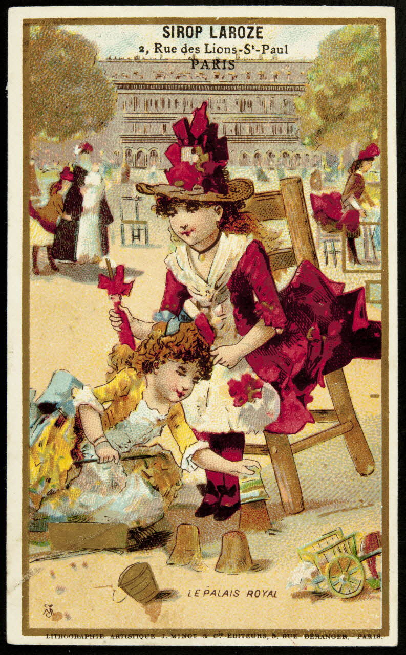 Vallet-Minot et Cie carte réclame chromo Paris 1889 1995.1.2116.4 Photo