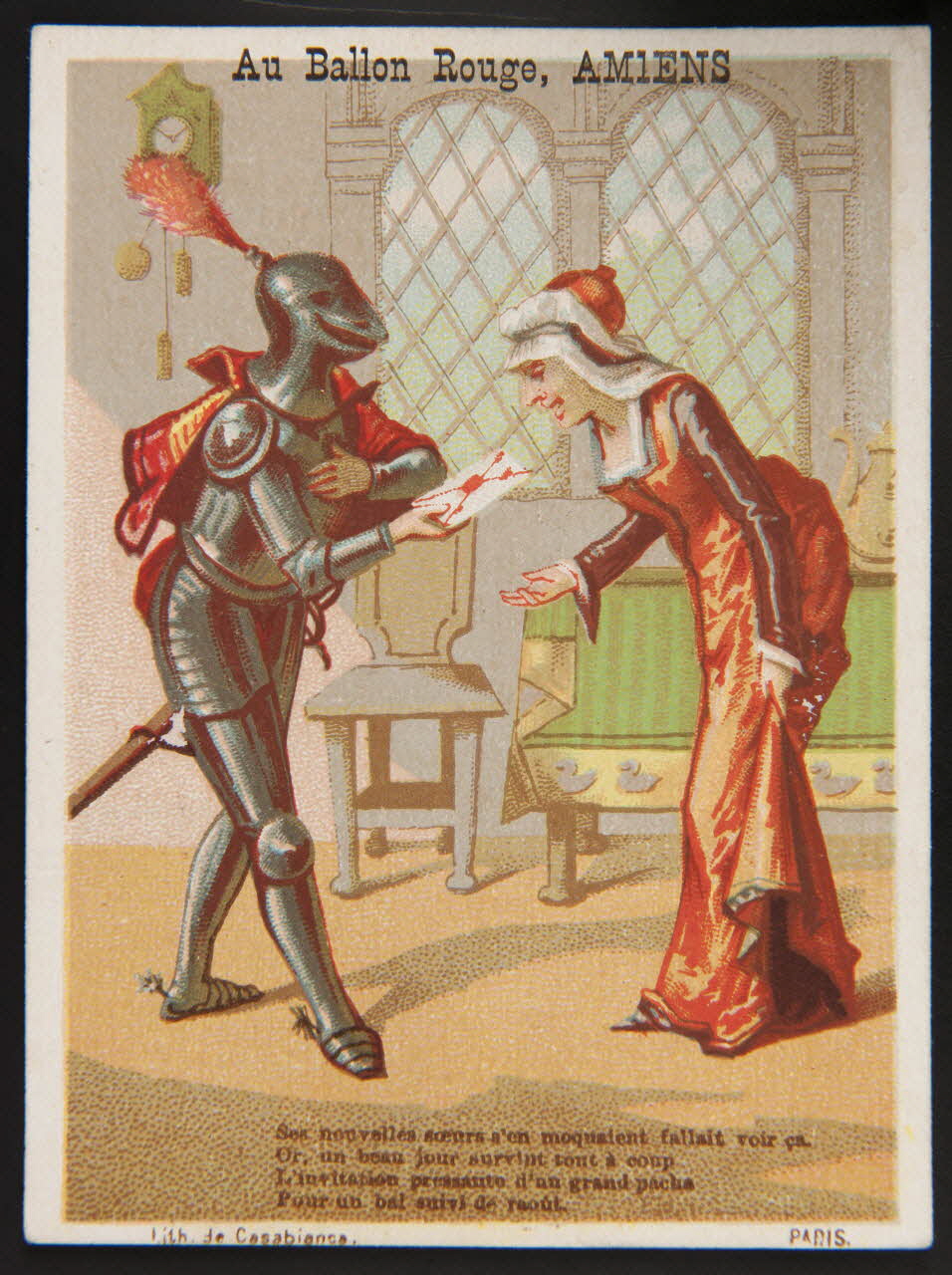 carte réclame chromo 1995.1.212.2 Photo