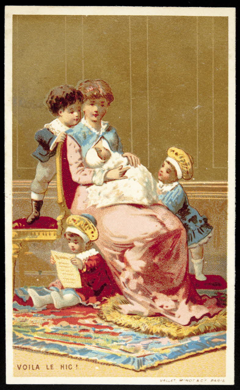 Vallet-Minot et Cie carte réclame chromo Paris 1881-1884 1995.1.2121.6 Photo Mucem