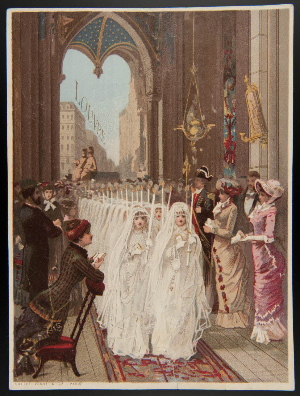 Vallet-Minot et Cie carte réclame chromo Paris 1881-1884 1995.1.2132.1 Photo