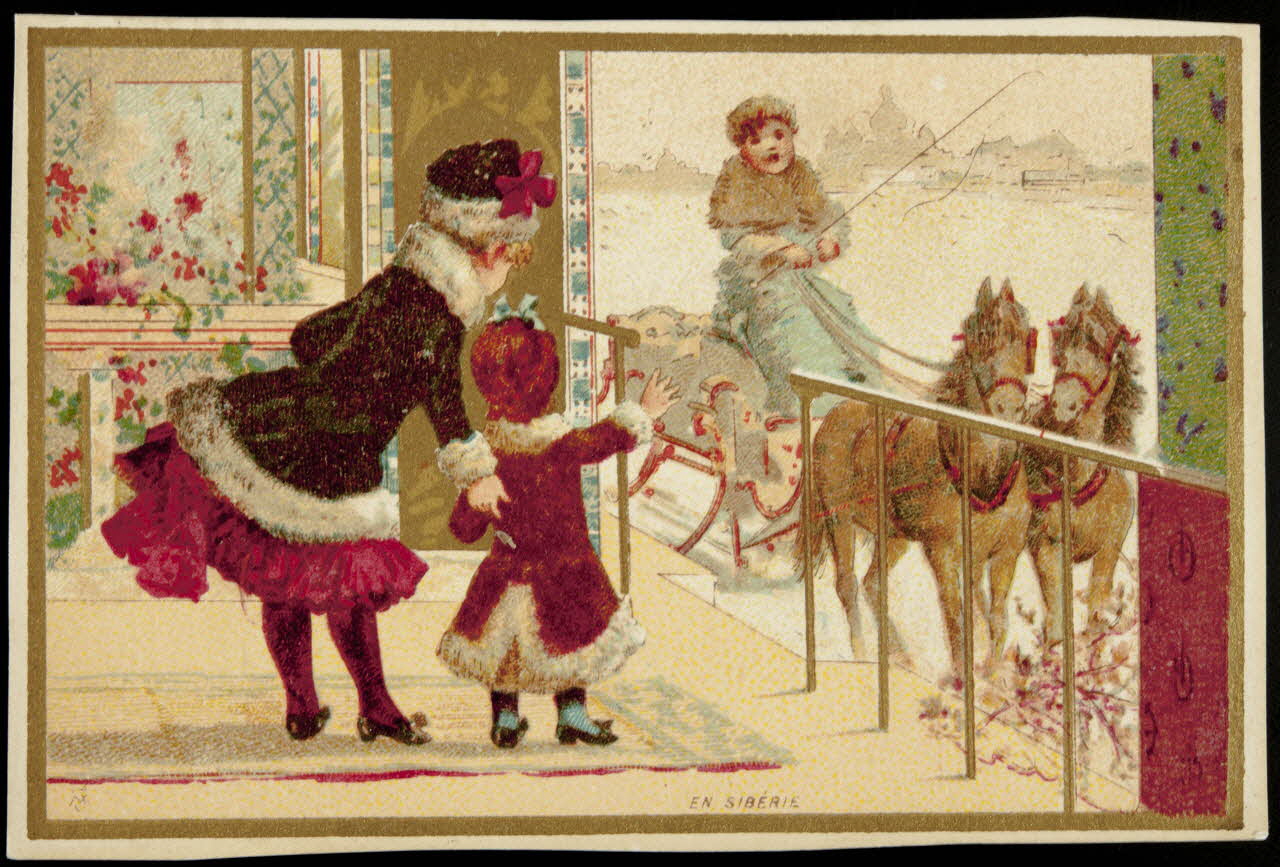 Vallet-Minot et Cie carte réclame chromo Paris 1889 1995.1.2153.1 Photo