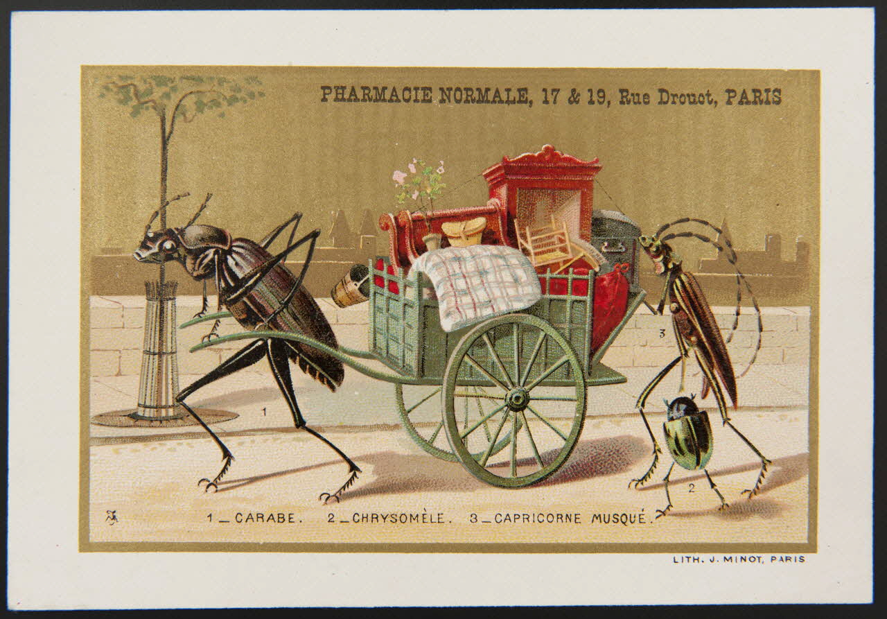 Vallet-Minot et Cie carte réclame chromo Paris 1889 1995.1.2166.2 Photo