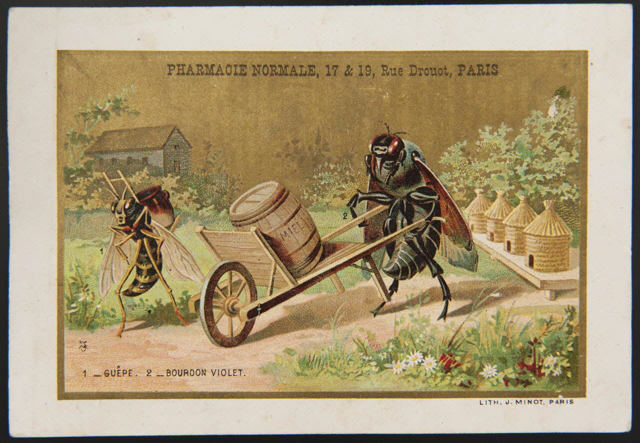Vallet-Minot et Cie carte réclame chromo Paris 1889 1995.1.2166.4 Photo