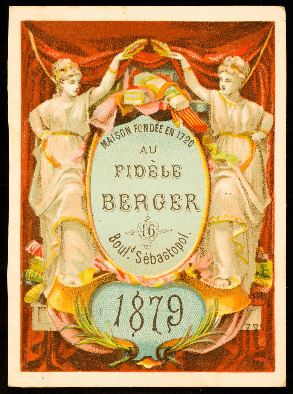 carte réclame chromo Paris 1879 1995.1.2199.3 Photo