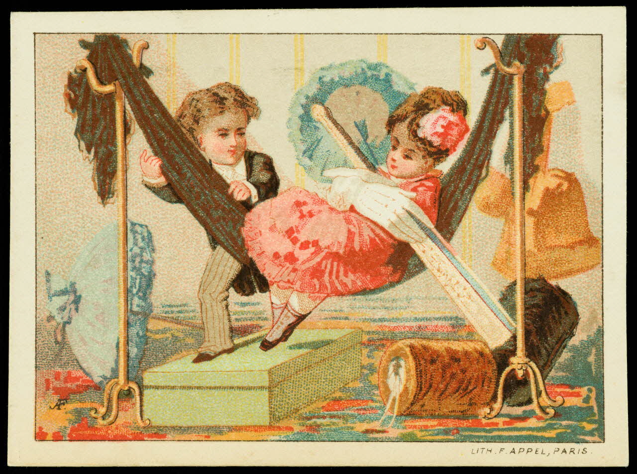 carte réclame chromo Paris 1875-1886 1995.1.2206.1 Photo