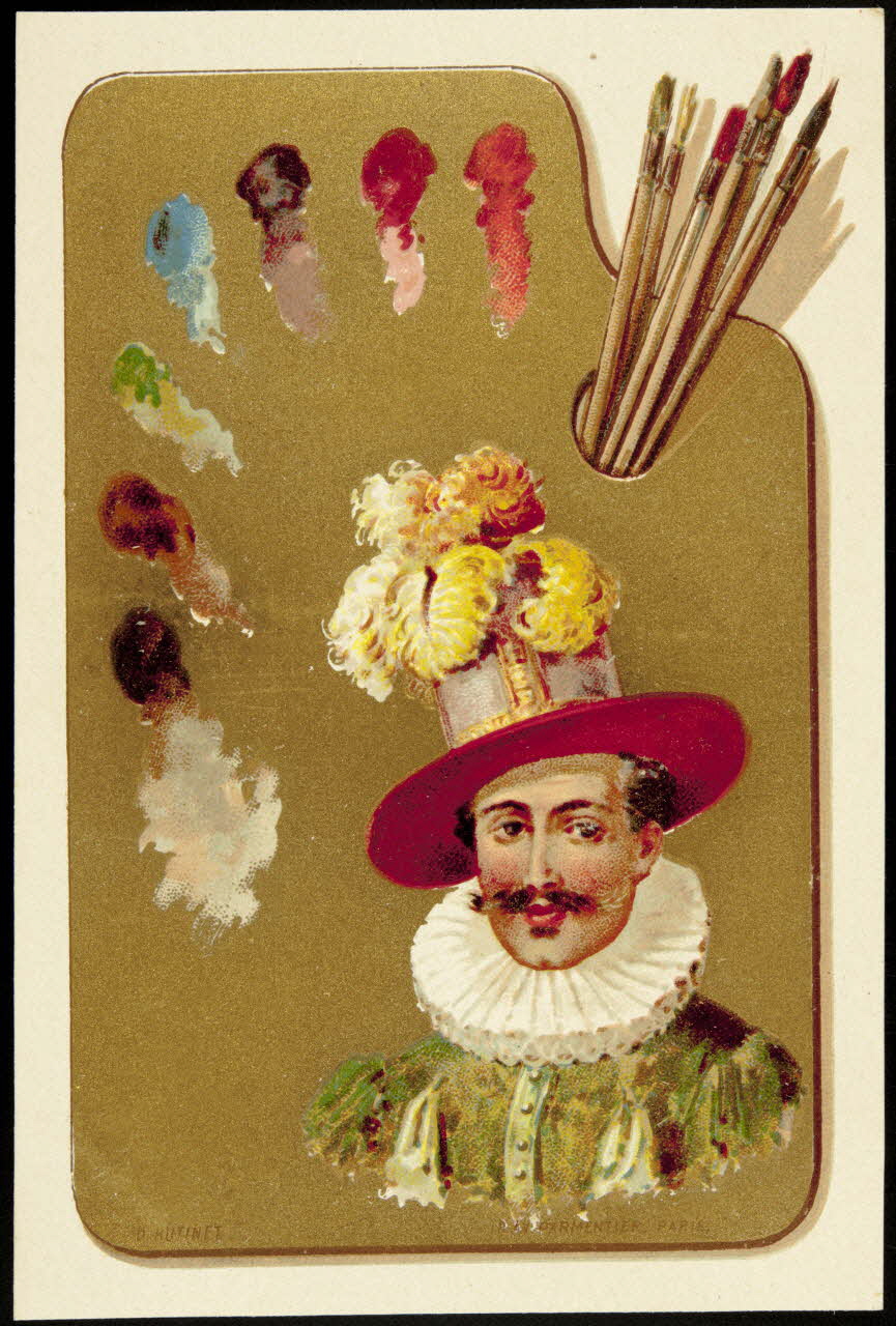 D. Hutinet carte réclame chromo Paris 1880-1890 1995.1.228.1 Photo