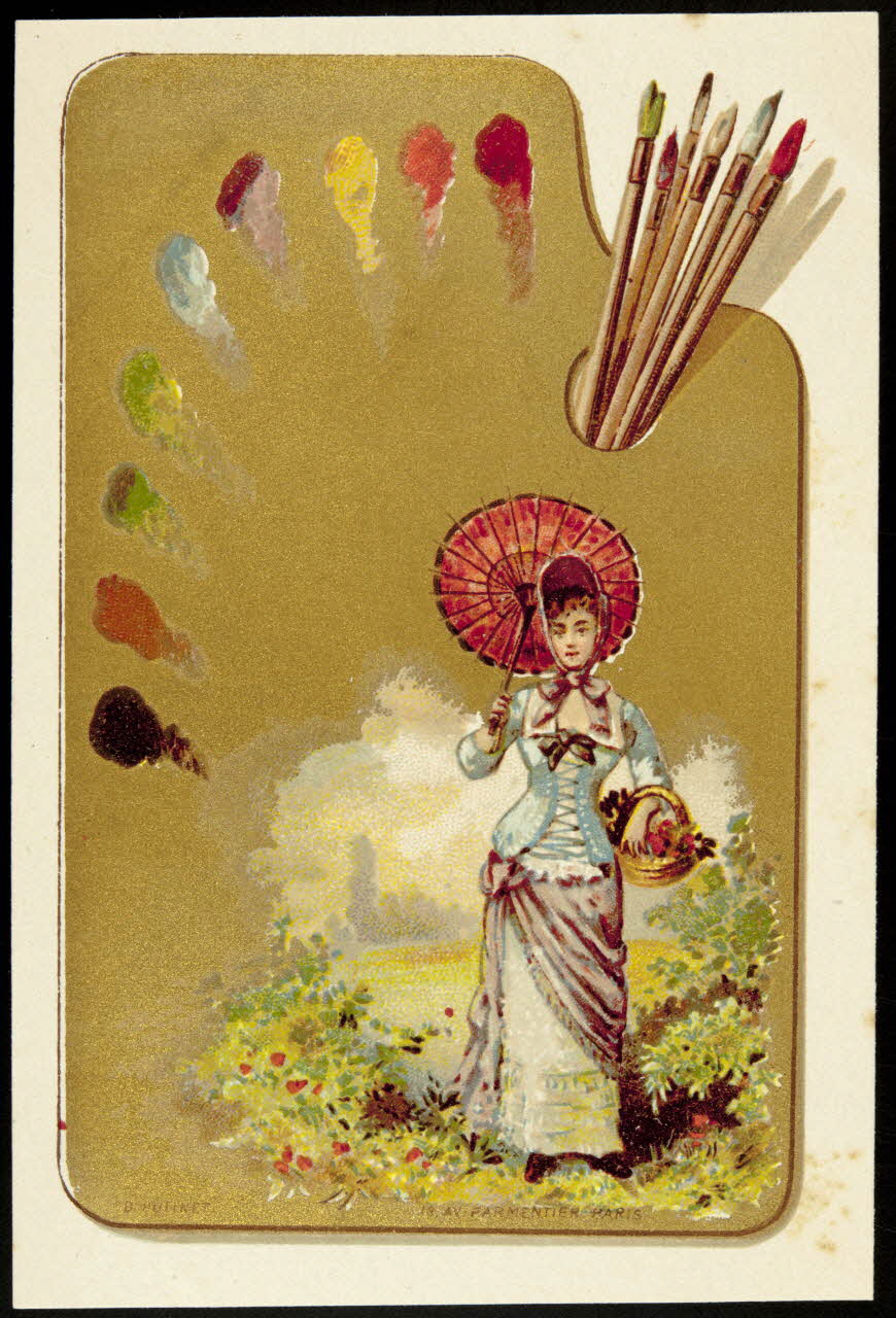 D. Hutinet carte réclame chromo Paris 1880-1890 1995.1.228.3 Photo
