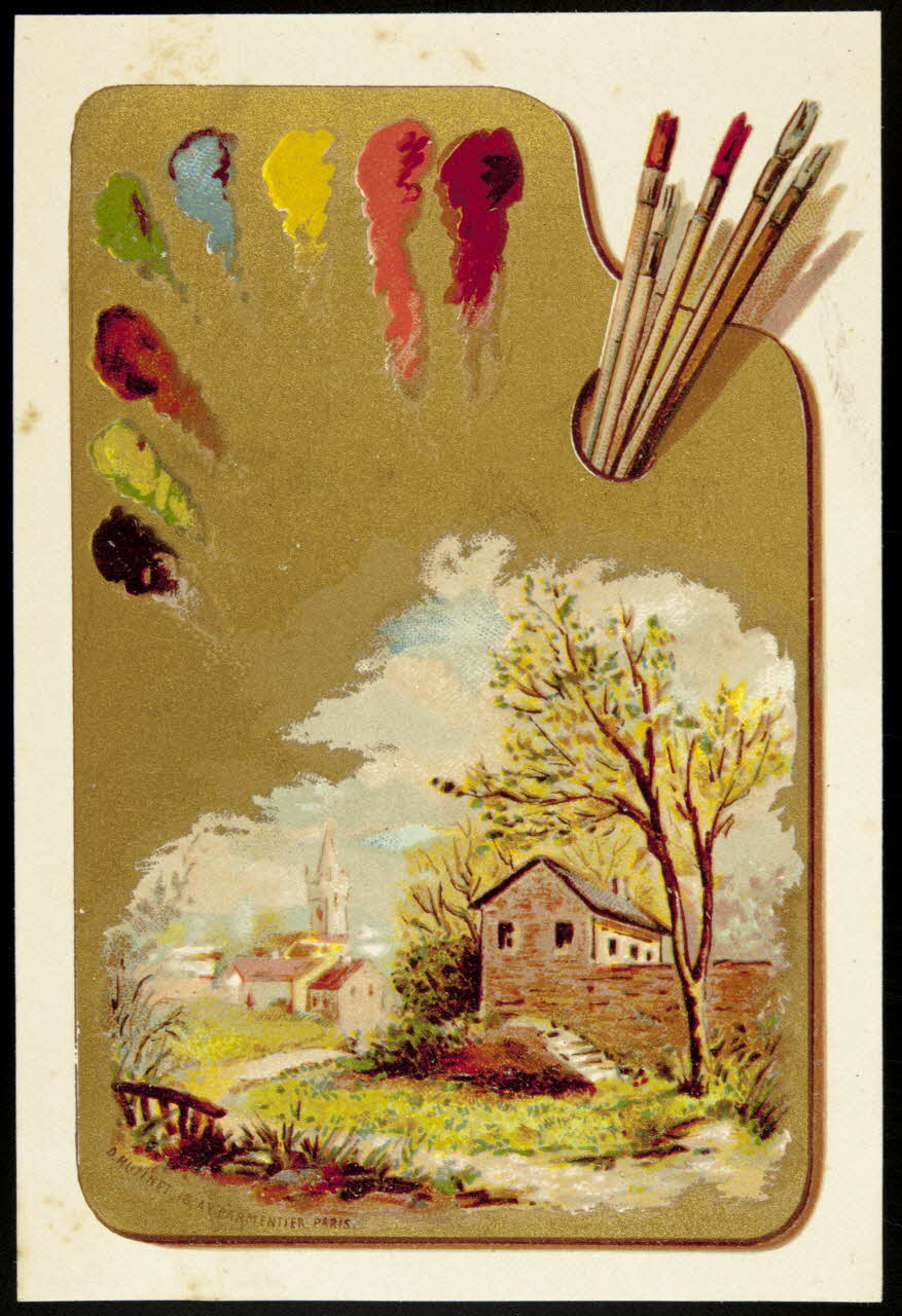 D. Hutinet carte réclame chromo Paris 1880-1890 1995.1.228.5 Photo