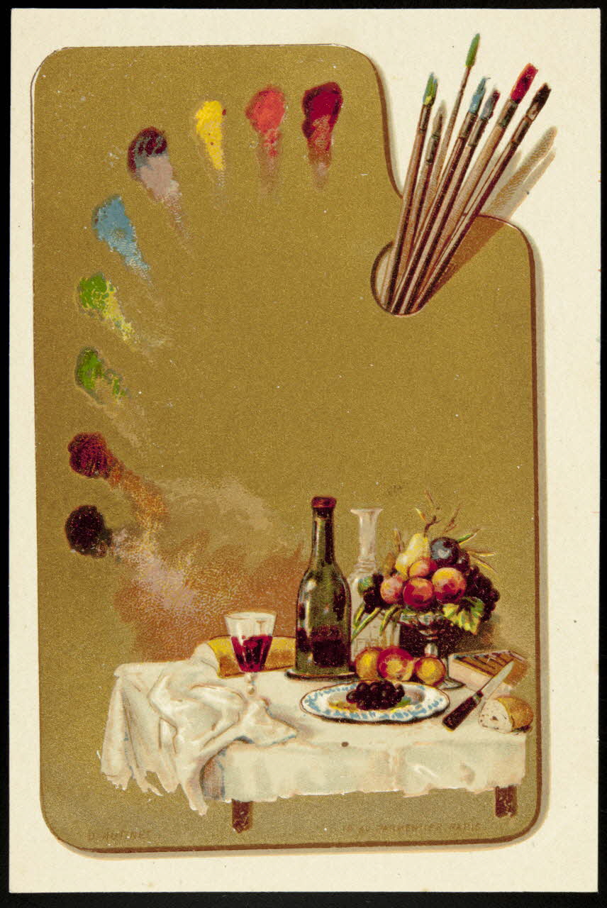 D. Hutinet carte réclame chromo Paris 1880-1890 1995.1.228.6 Photo