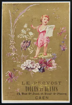 Imprimerie H. Laas carte réclame chromo Paris 1878-1900 1995.1.247.1 Photo