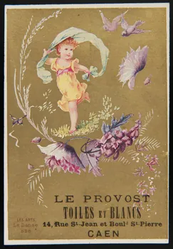 Imprimerie H. Laas carte réclame chromo Paris 1878-1900 1995.1.247.2 Photo