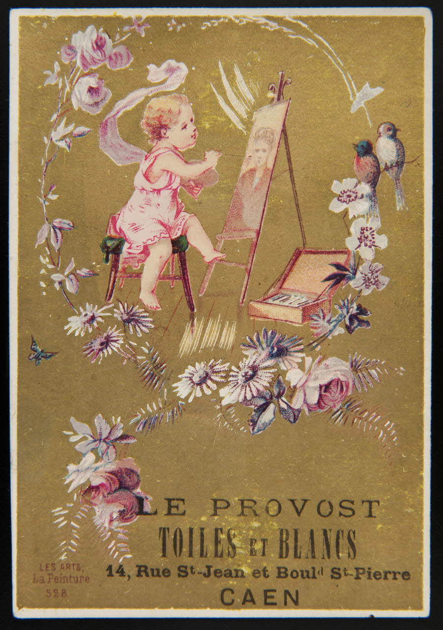 Imprimerie H. Laas carte réclame chromo Paris 1878-1900 1995.1.247.4  Photo