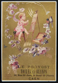 Imprimerie H. Laas carte réclame chromo Paris 1878-1900 1995.1.247.4 Photo