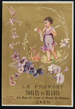 Imprimerie H. Laas carte réclame chromo Paris 1878-1900 1995.1.247.5 Photo