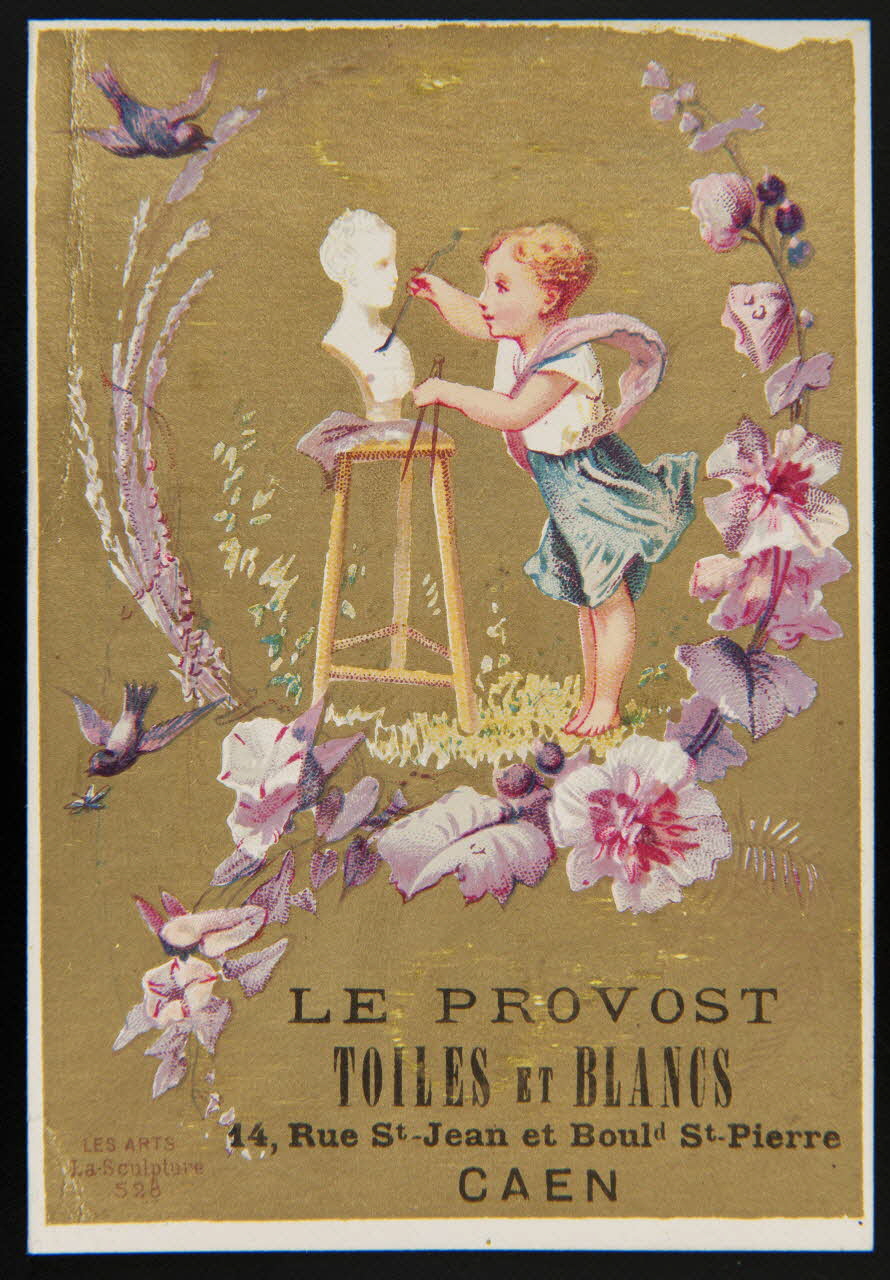 Imprimerie H. Laas carte réclame chromo Paris 1878-1900 1995.1.247.6 Photo