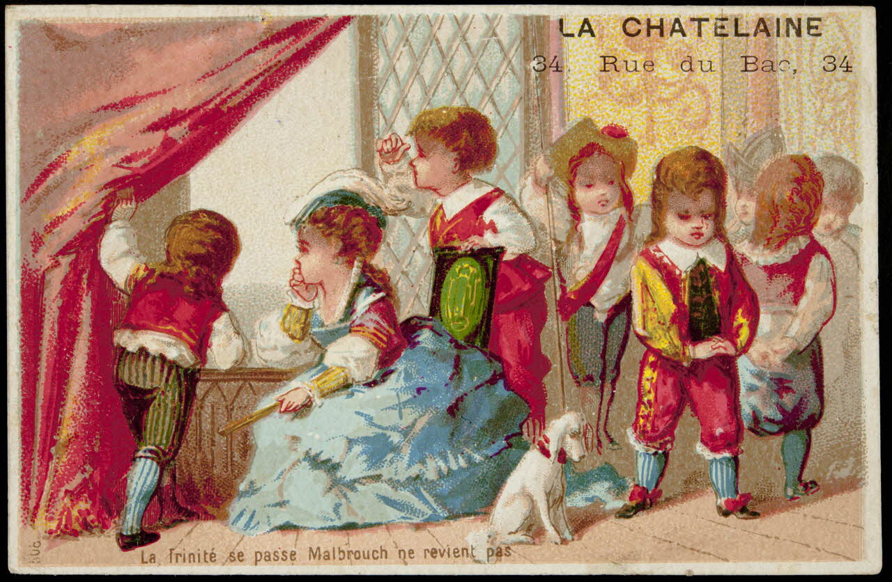 Imprimerie H. Laas carte réclame chromo Paris 1878-1900 1995.1.251.2 Photo