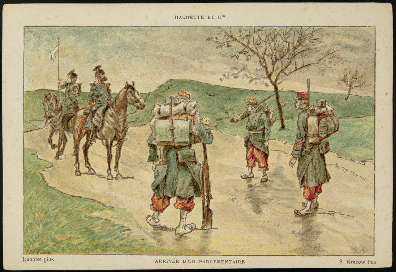 Jeanniot ; Hachette ; Krakow K. carte réclame chromo Paris 1878-1914 1995.1.2560.1 Photo