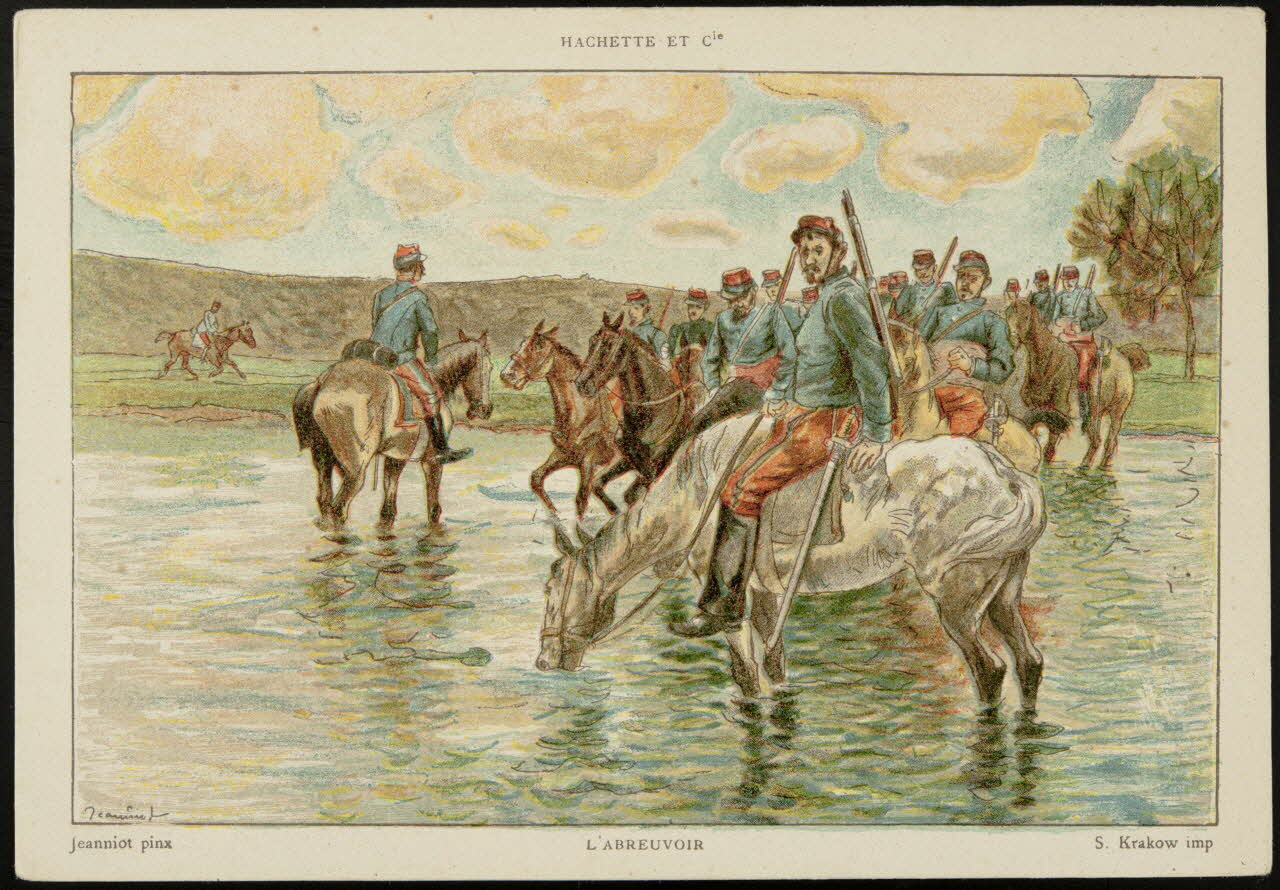 Jeanniot ; Hachette ; Krakow K. carte réclame chromo Paris 1878-1914 1995.1.2560.2 Photo