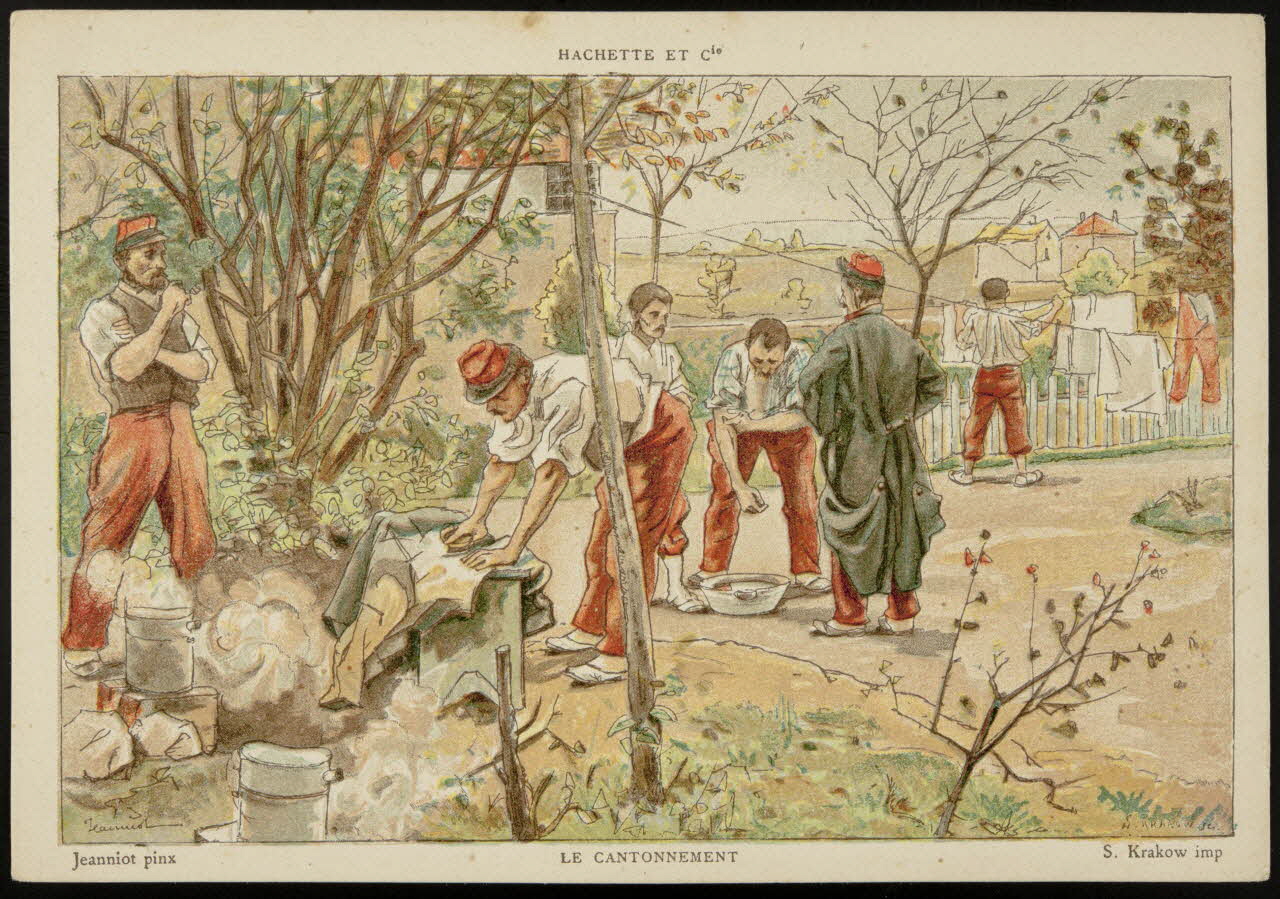 Jeanniot ; Hachette ; Krakow K. carte réclame chromo Paris 1878-1914 1995.1.2560.3 Photo