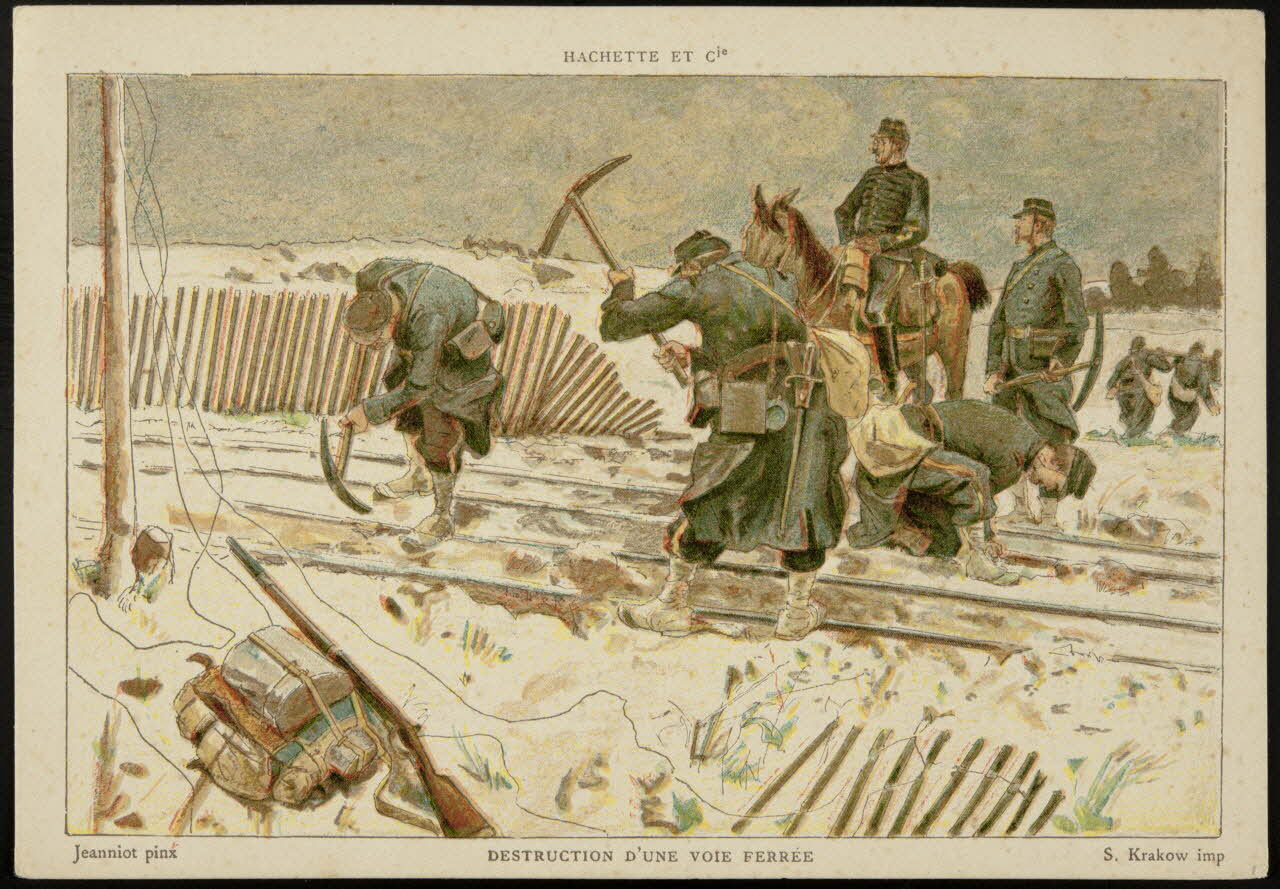 Jeanniot ; Hachette ; Krakow K. carte réclame chromo Paris 1878-1914 1995.1.2560.7 Photo