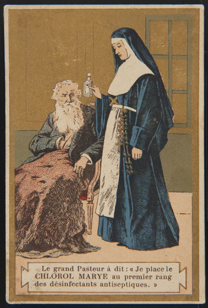 Michel Bouquet ; Michel Bouquet / Maurice Barry carte réclame chromo Paris 1900-1910 1995.1.2564.1 Photo