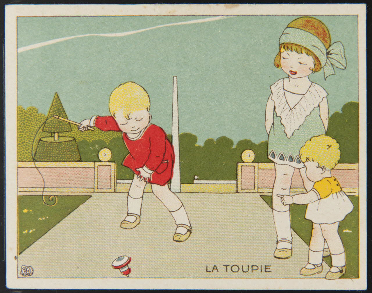 H.A.? ; Michel Bouquet / Maurice Barry carte réclame chromo Paris 1910-1920 1995.1.2566.5 Photo