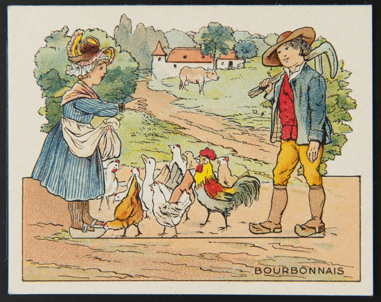 Michel Bouquet ; Michel Bouquet / Maurice Barry carte réclame chromo Paris 1910-1920 1995.1.2567.3 Photo