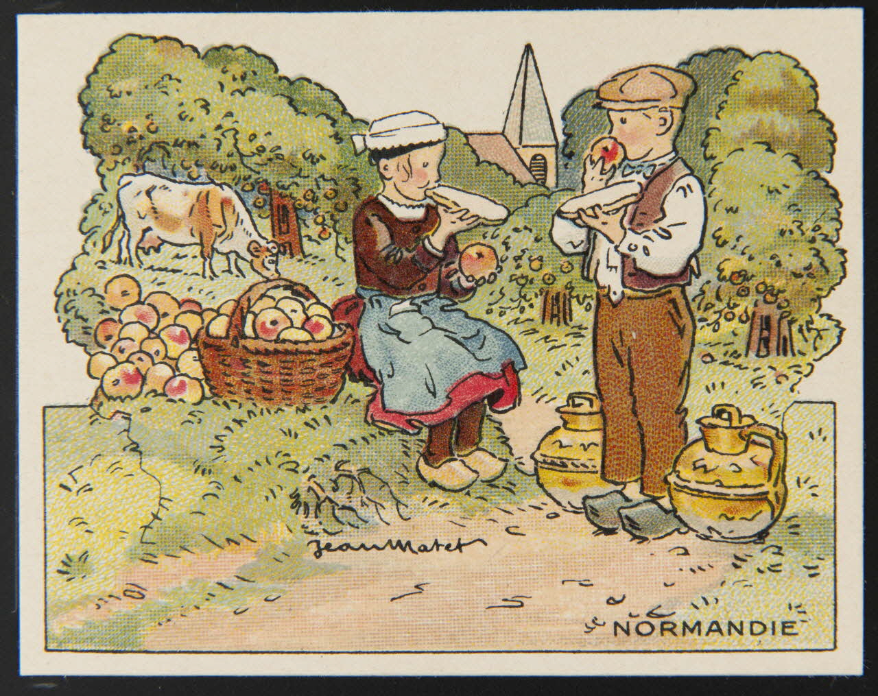 Jeanmatet ; Michel Bouquet / Maurice Barry carte réclame chromo Paris 1910-1920 1995.1.2567.8 Photo