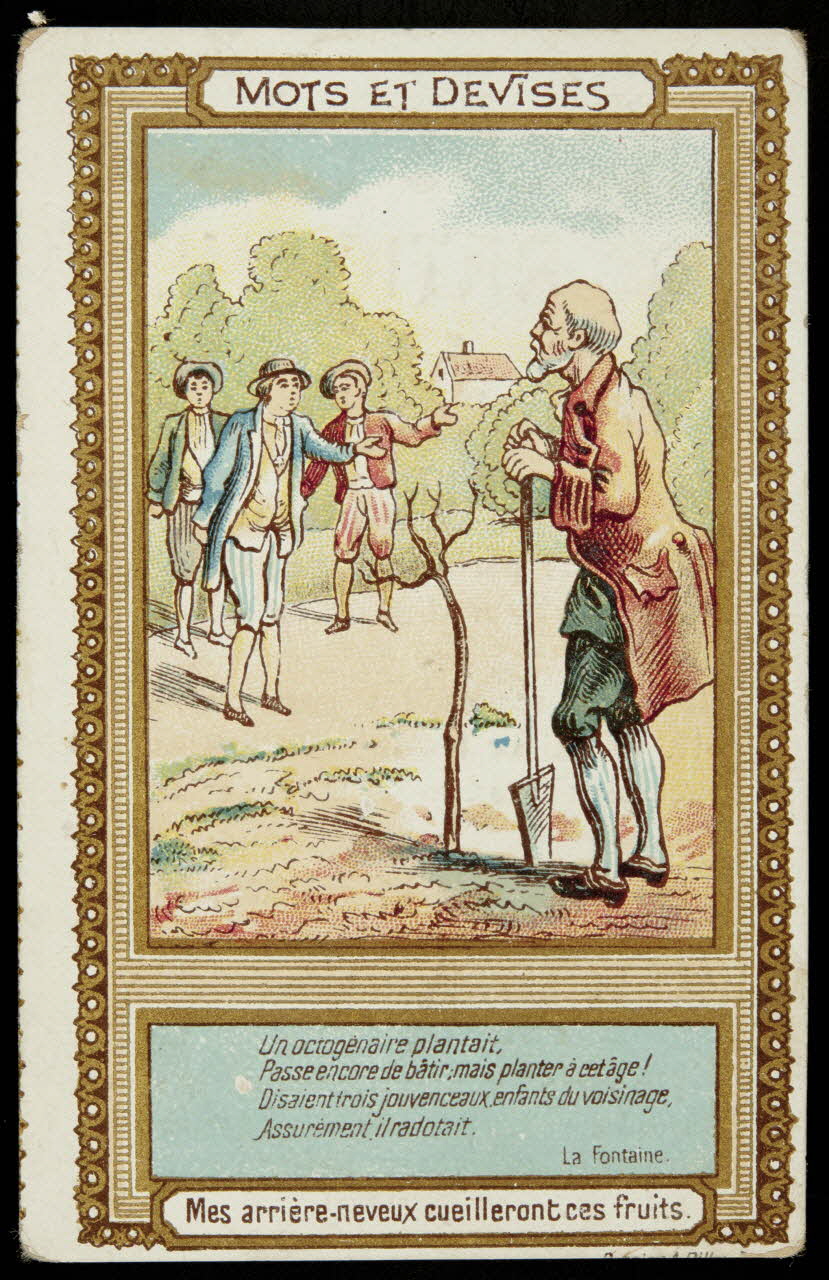 A. Billon carte réclame chromo Paris 1900-1915 1995.1.2569.11 Photo